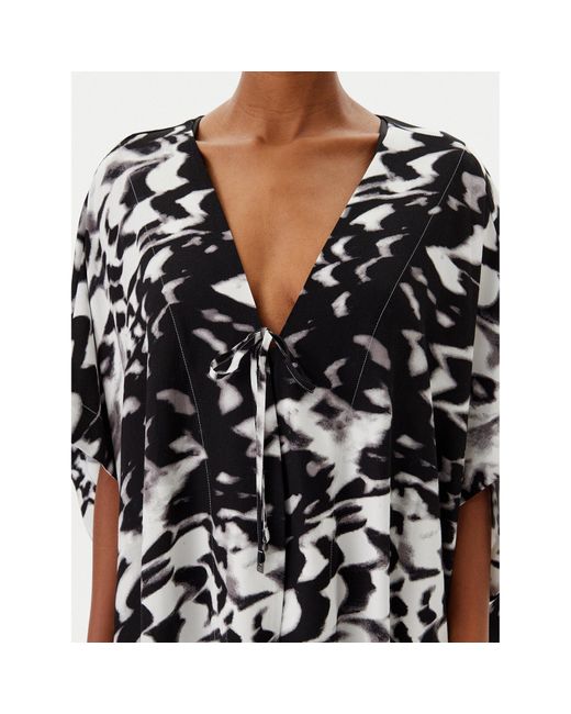 Calvin Klein Black Kimono Kw0Kw02822 Relaxed Fit