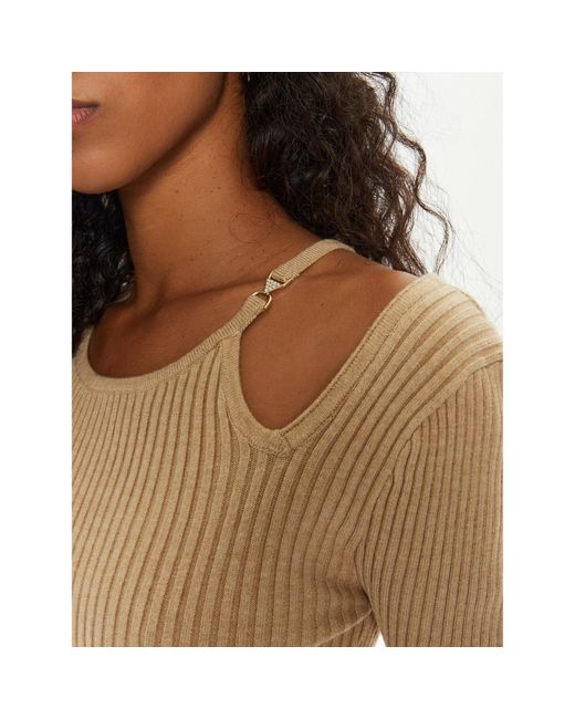 Guess Natural Strickkleid Vanessa W4Bk24 Z3I22 Regular Fit