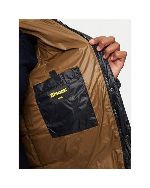 Blauer Daunenjacke 24Wbluc03028 Regular Fit in Black für Herren