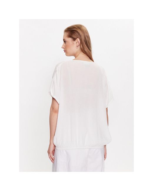 Kaffe White Bluse Amber 10500781 Weiß Loose Fit