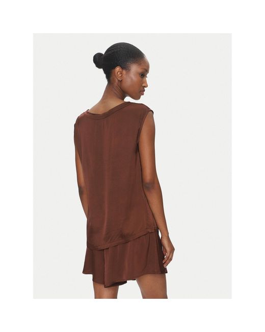 ViCOLO Brown Bluse Td0763 Regular Fit