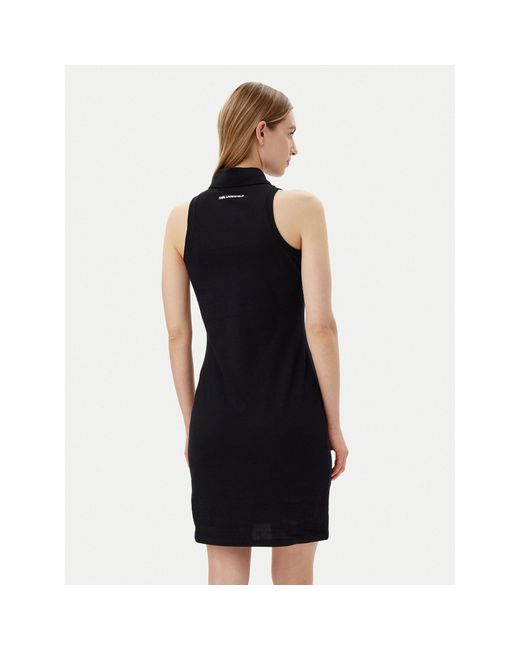 Karl Lagerfeld Black Kleid Für Den Alltag A2W13041 Slim Fit