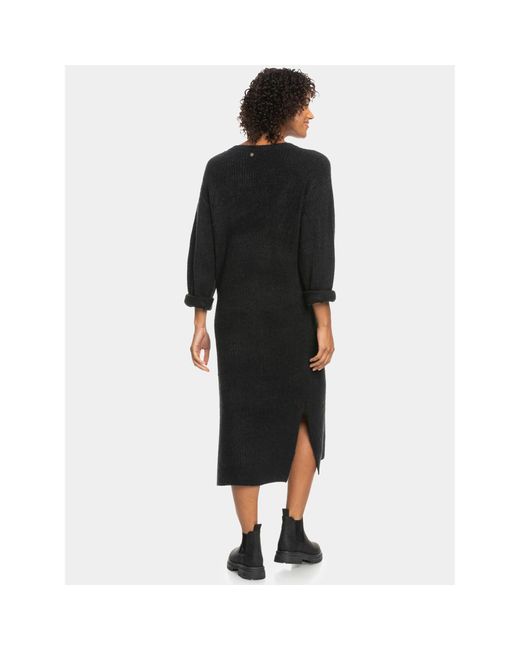 Roxy Black Strickkleid Winter Escape Ktdr Erjkd03449 Regular Fit