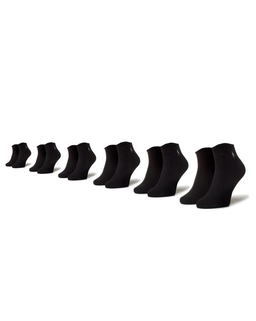 Polo Ralph Lauren Black 6Er-Set Niedrige -Socken 449723765001 R. Os