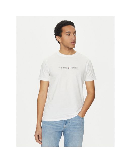 Tommy Hilfiger T-Shirt Um0Um03525 Regular Fit in White für Herren