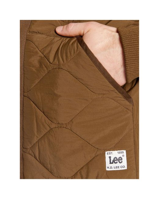 Lee Jeans Daunenjacke Quilted L87Lda47 112322401 Grün Regular Fit in Brown für Herren
