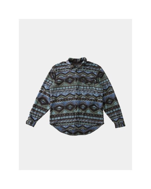 Billabong Übergangsjacke Furnace Flanell Abyft00101 Regular Fit in Blue für Herren