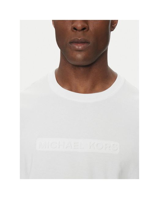 Michael Kors T-Shirt Cf4529H1V2 Regular Fit in White für Herren