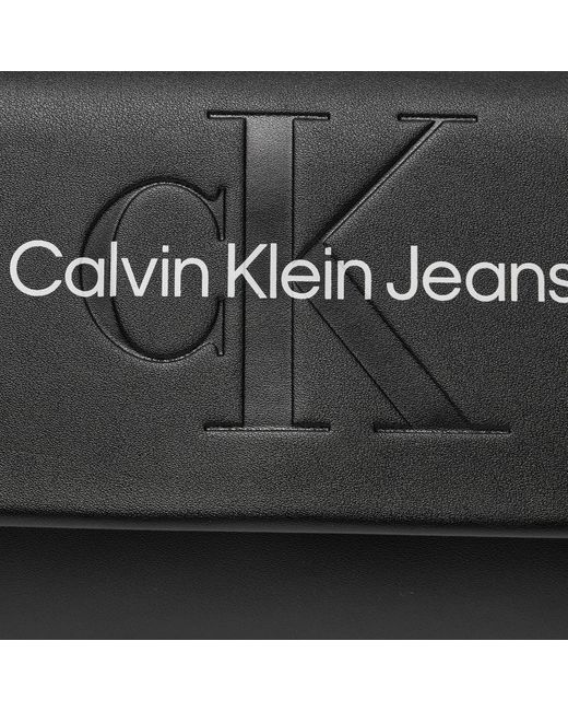 Calvin Klein Black Handtasche Sculpted Ew Flat W/Chain25 Mono K60K612221