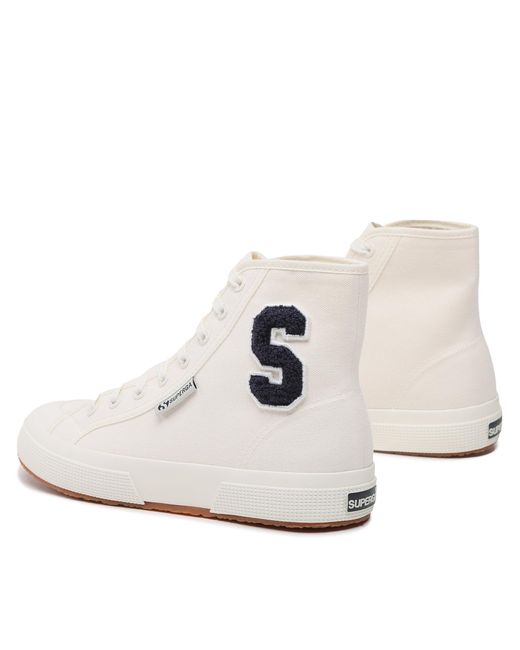 Superga White Sneakers Aus Stoff 2295 Cotton Terry Patch S21321W Weiß