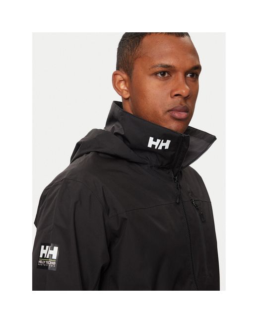 Helly Hansen Segeljacke Crew Hooded Jacket 2.0 34443 Regular Fit in Black für Herren