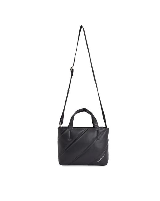 Calvin Klein Black Handtasche Quilted Micro Ew Tote22 K60K611957