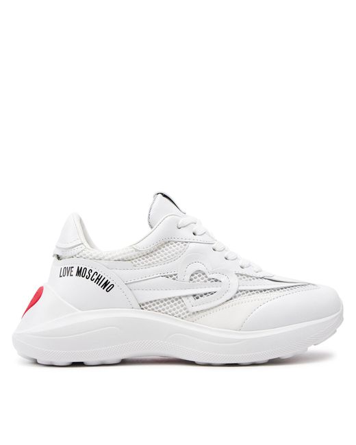 Love Moschino White Sneakers Ja15366G1Iiqa10A Weiß