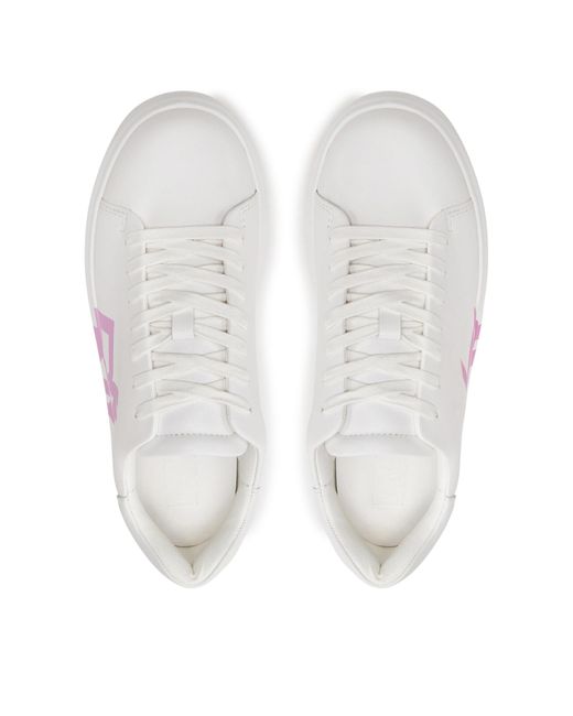 DKNY Pink Sneakers K1408368 Weiß