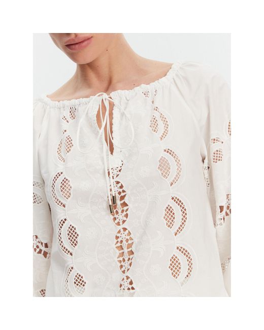 Liu Jo White Bluse Wa5257 T4853 Relaxed Fit