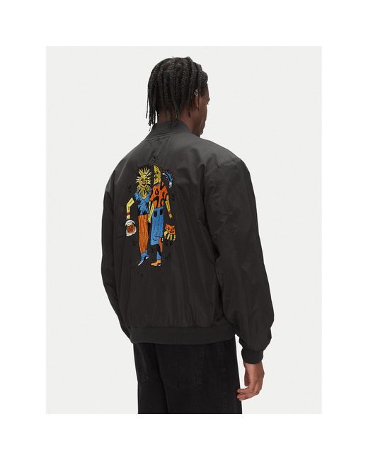 Volcom Bomberjacke Bob Mollema A1612500 Boxy Fit in Black für Herren