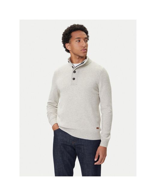 Barbour Pullover Patch Half Zip Mkn0585Be14 Regular Fit in Gray für Herren