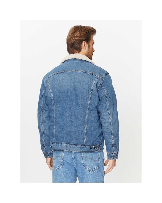 Lee Jeans Übergangsjacke 112341639 Regular Fit in Blue für Herren