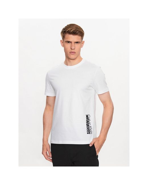 Calvin Klein T-Shirt K10K112205 Weiß Regular Fit in White für Herren