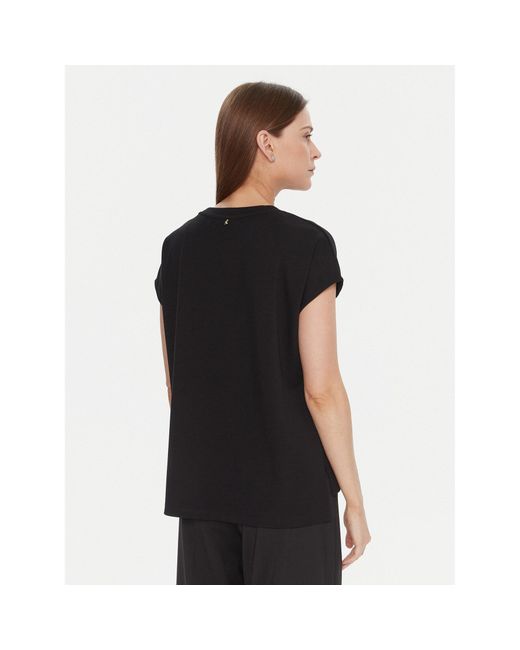 Lola Casademunt Black T-Shirt Lf2515024 Regular Fit