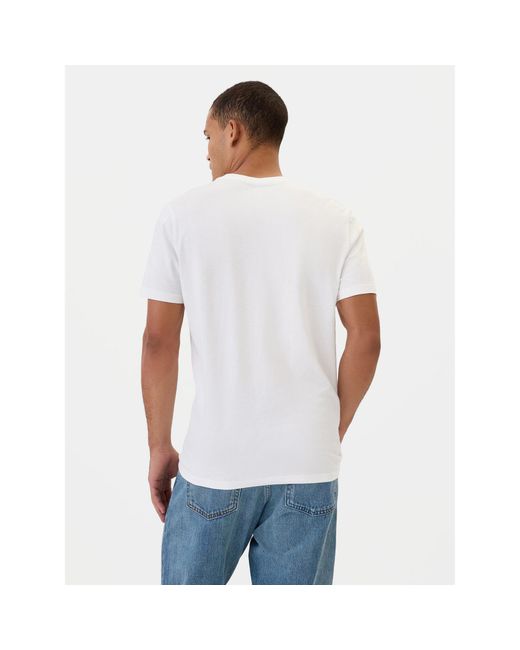 Gap T-Shirt 502022-01 Regular Fit in White für Herren
