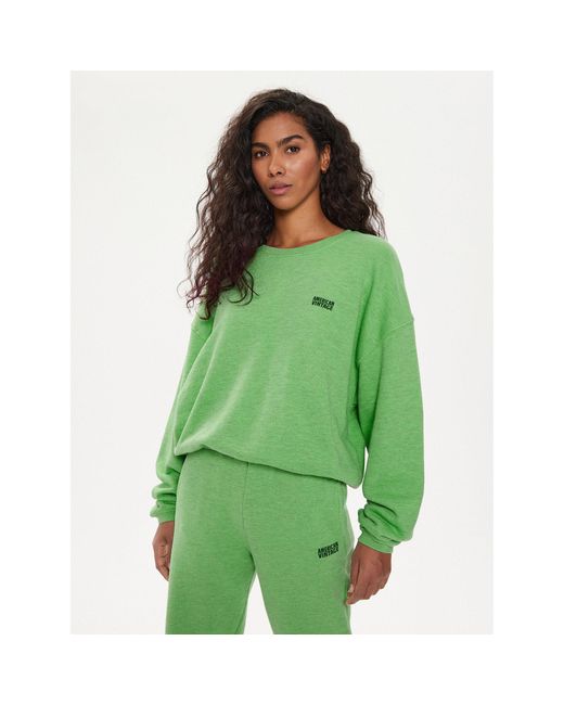 American Vintage Green Sweatshirt Doven Dov03Be24 Grün Regular Fit