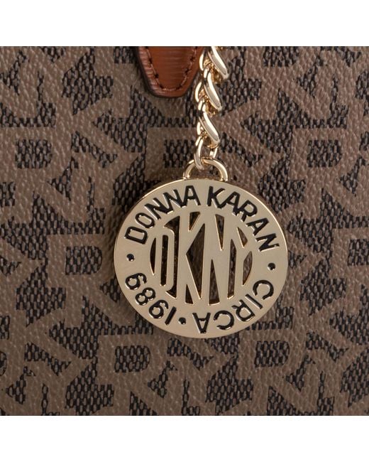 DKNY Brown Handtasche bryant lg zip tote r74aj014 mocha/crml d3e