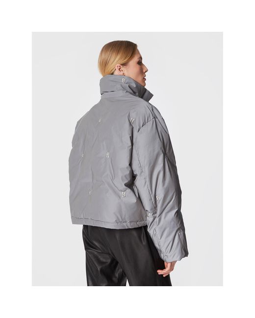 ROTATE BIRGER CHRISTENSEN Gray Winterjacke Padded Quilt Rt2096 Regular Fit