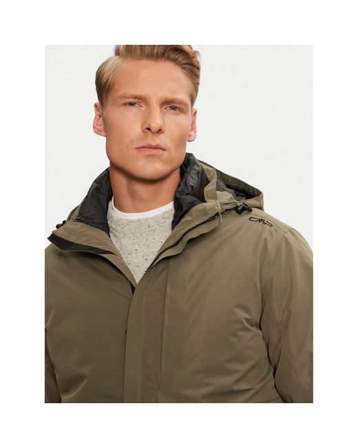 CMP Winterjacke 33Z1577D Regular Fit in Green für Herren