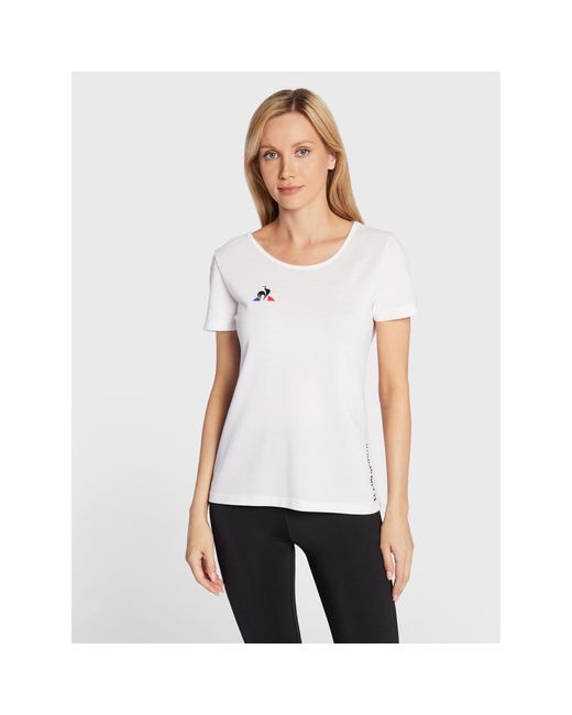 Le Coq Sportif White T-Shirt 2020716 Weiß Regular Fit
