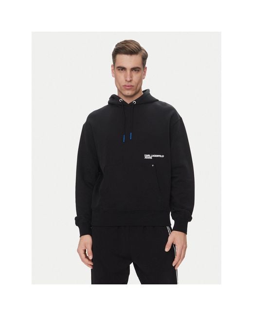 Karl Lagerfeld Sweatshirt A2M20030 Relaxed Fit in Black für Herren