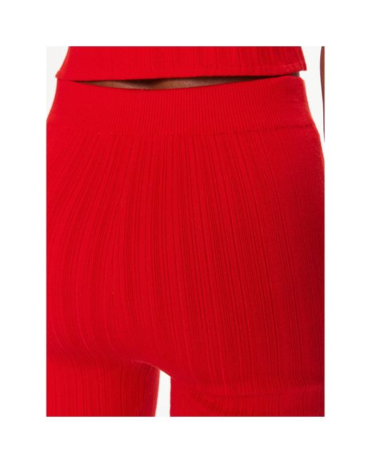 Calvin Klein Red Stoffshorts Label J20J223138 Slim Fit