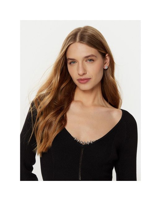 Guess Blue Strickkleid W5Rk07 Z2Yj2 Regular Fit