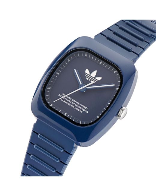 Adidas Originals Blue Uhr Retro Wave One Aosy24029