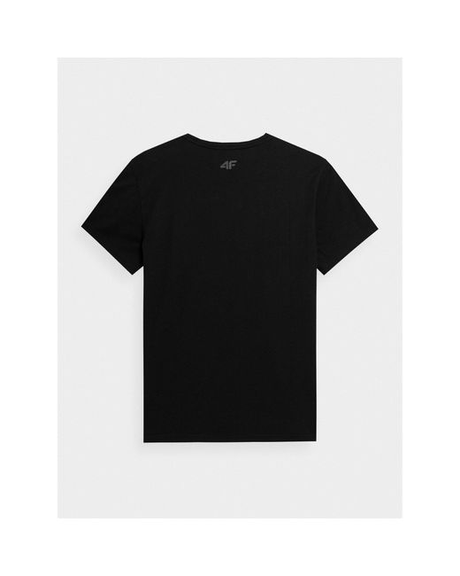 4F T-Shirt Ss23Ttshm487 Regular Fit in Black für Herren