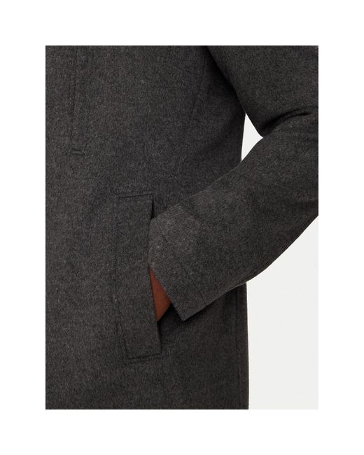 Boss Wollmantel H-Hyde 50525764 Slim Fit in Black für Herren
