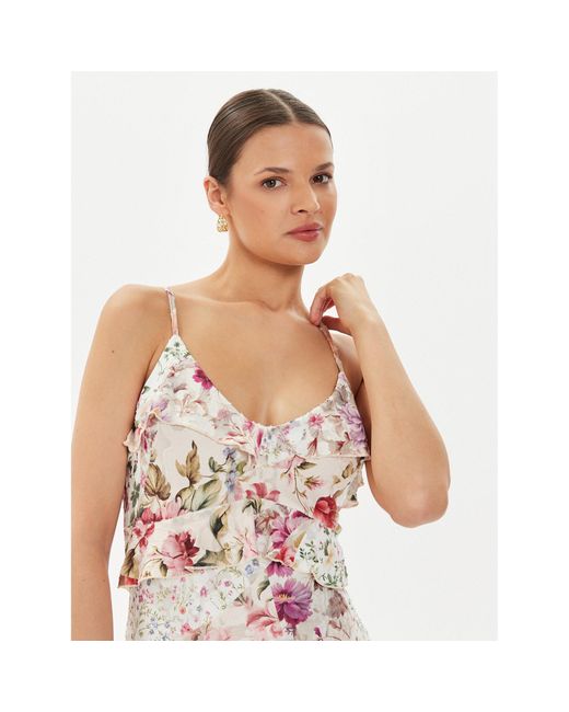 Desigual White Sommerkleid Aura 24Wwvkx2 Regular Fit
