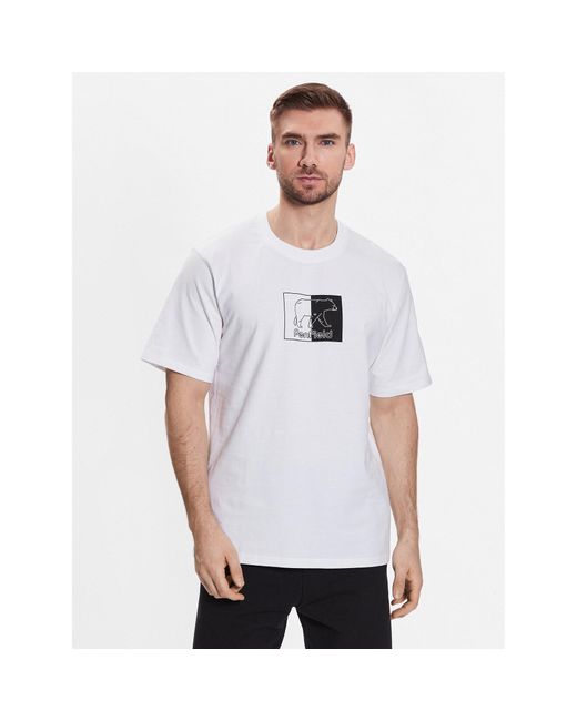 Penfield T-Shirt Pfd0333 Weiß Regular Fit in White für Herren
