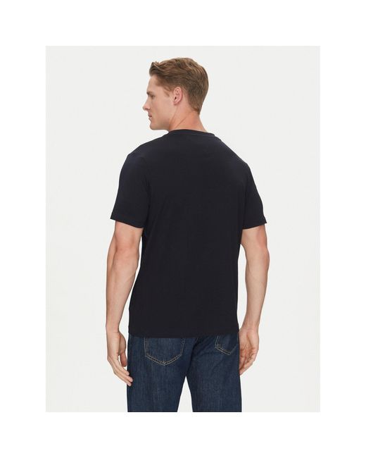 Tommy Hilfiger T-Shirt Center Stack Mw0Mw38621 Regular Fit in Blue für Herren