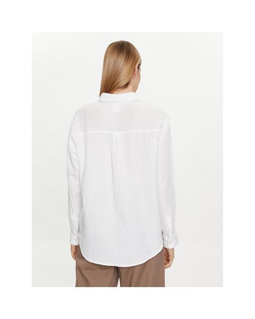 Gap White Hemd 885282-01 Weiß Relaxed Fit