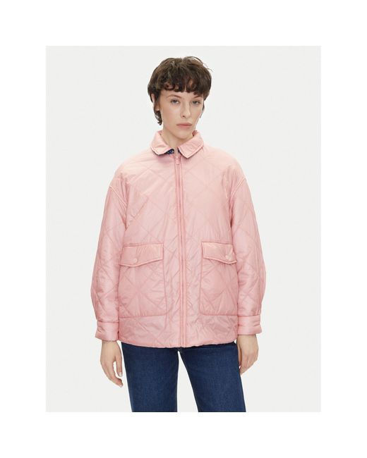 Pepe Jeans Pink Übergangsjacke Fleur Daily Pl402499 Oversize