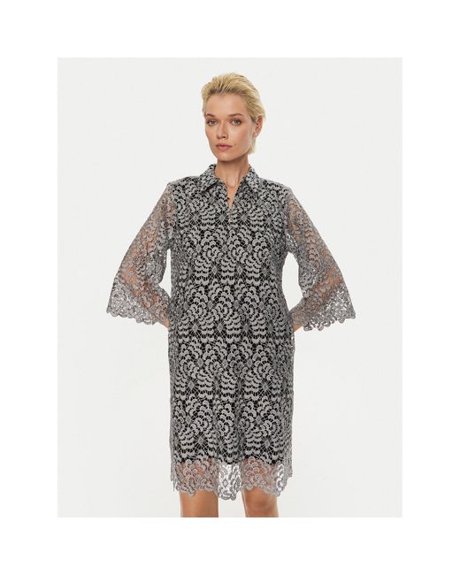 Bruuns Bazaar Gray Kleid Für Den Alltag Bignon Bbw4129 Regular Fit