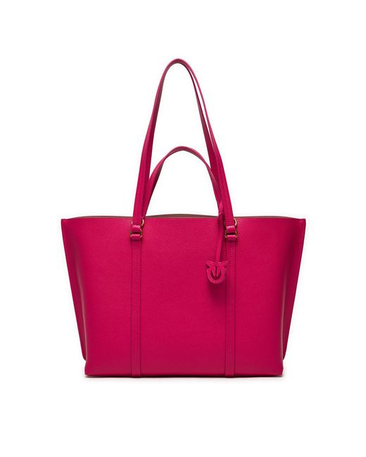 Pinko Red Handtasche carrie shopper bag . pe 24 pltt 102832 a1lf pink n17q