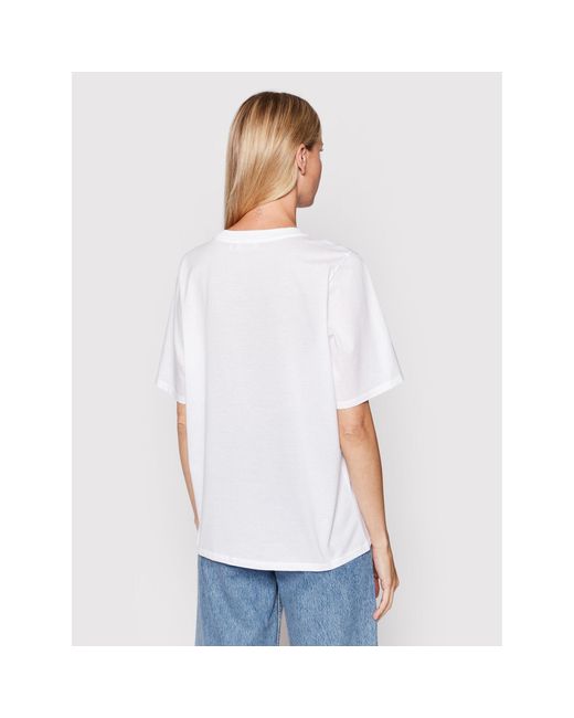 Notes Du Nord White T-Shirt Dara 12747 Weiß Relaxed Fit