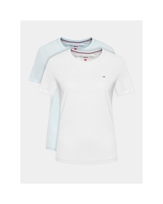 Tommy Hilfiger White 2Er-Set T-Shirts Dw0Dw11459 Regular Fit