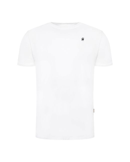 G-Star RAW T-Shirt Lash D16396-B353-110 L Weiß Relaxed Fit in White für Herren