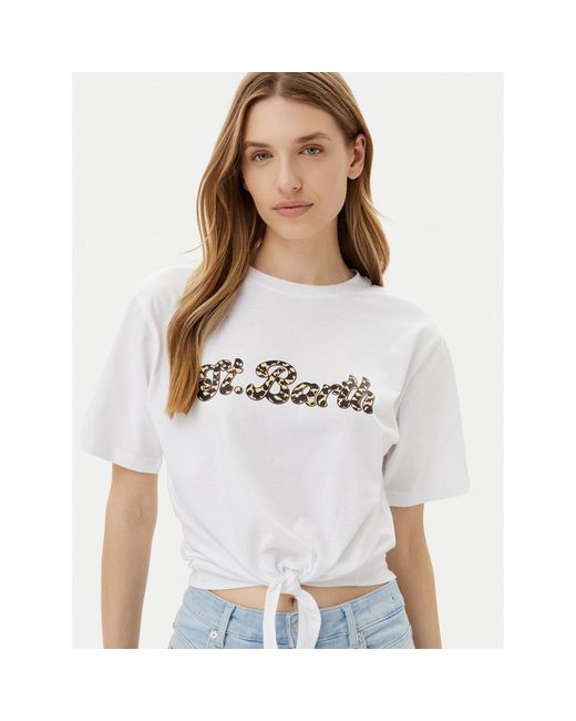 Silvian Heach White T-Shirt Knippi Gpp25190Ts Regular Fit
