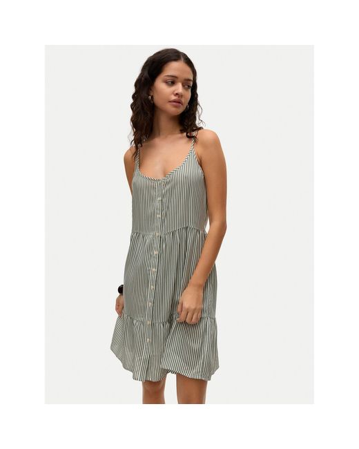 Vero Moda Gray Sommerkleid Bumpy 10325283 Loose Fit