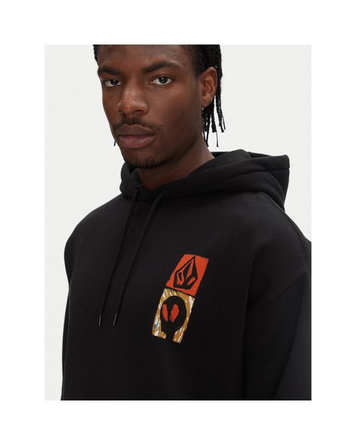 Volcom Sweatshirt Gonyvaders A4112508 Loose Fit in Black für Herren