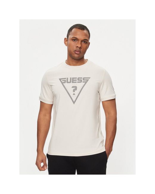 Guess T-Shirt Queencie Z4Gi09 J1314 Slim Fit in White für Herren